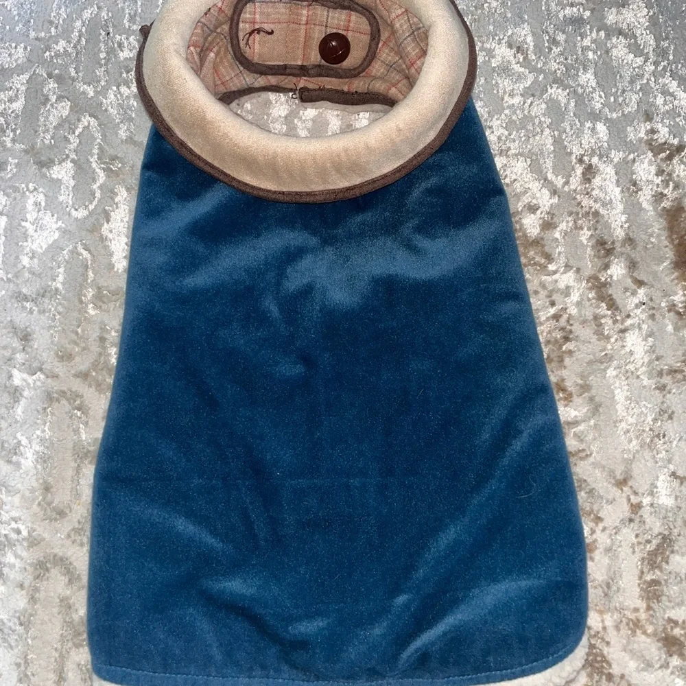Woolrich plaid and blue fog coat size medium